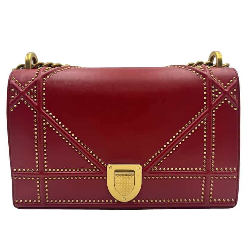 Dior Diorama Red Leather Good condition - Front View