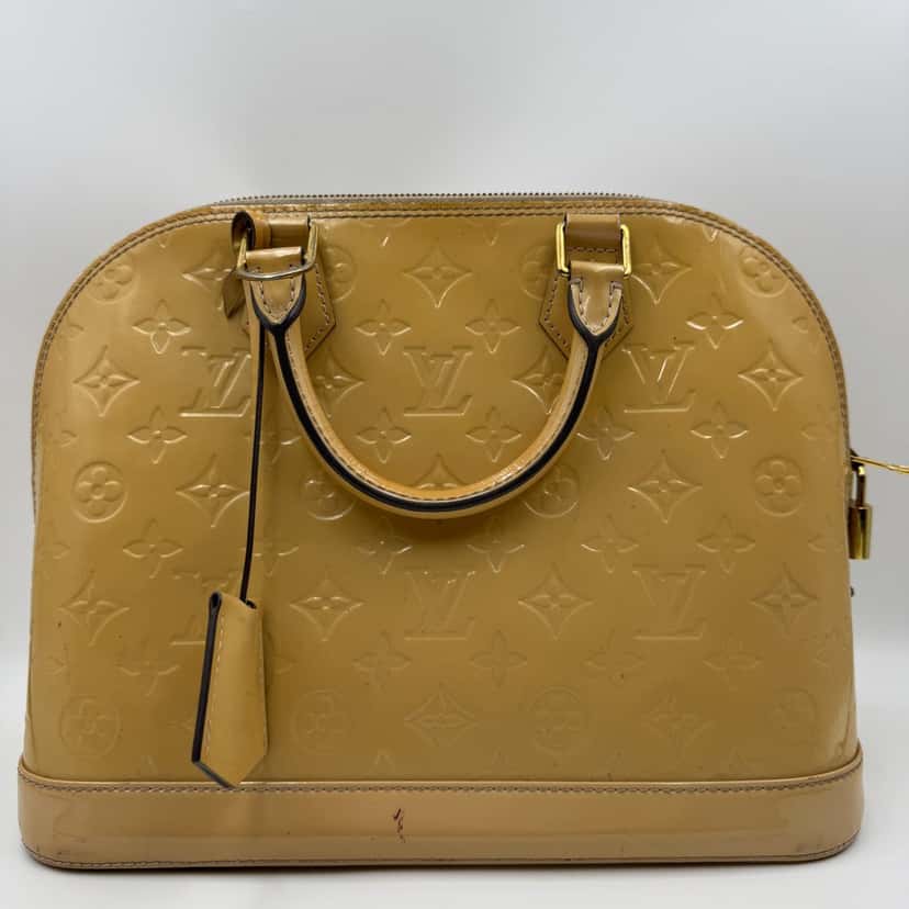 Louis Vuitton Alma Gold Leather Fair condition - Back View