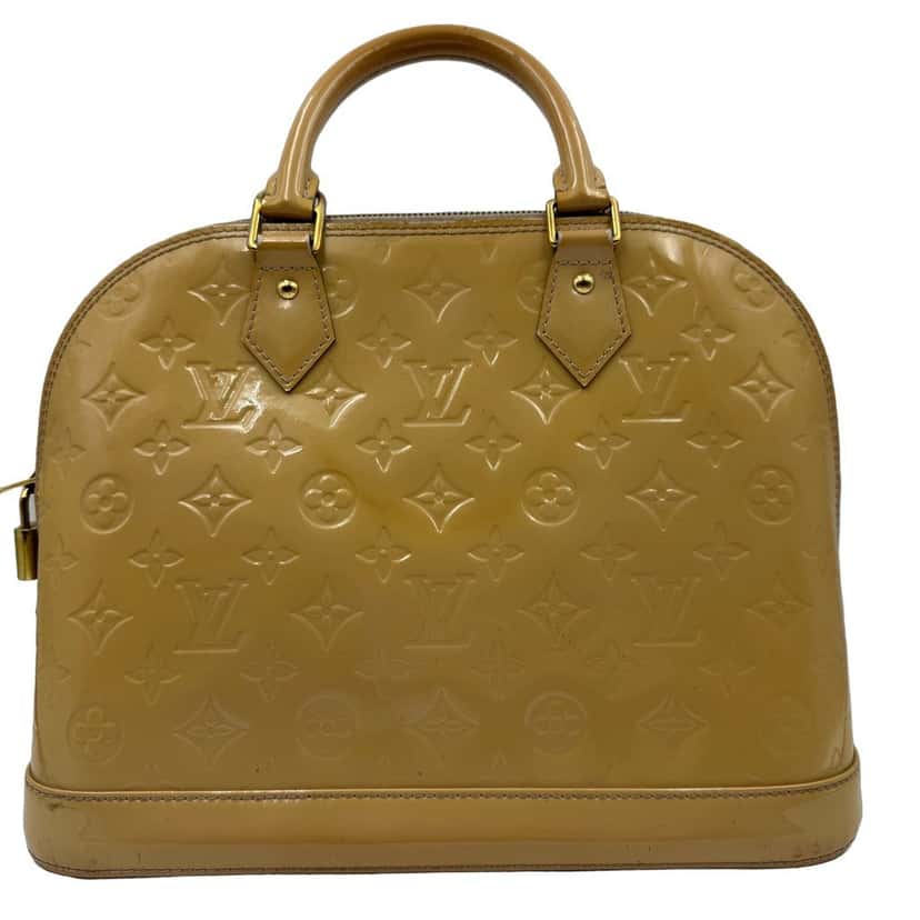 Louis Vuitton Alma Gold Leather Fair condition - Front View