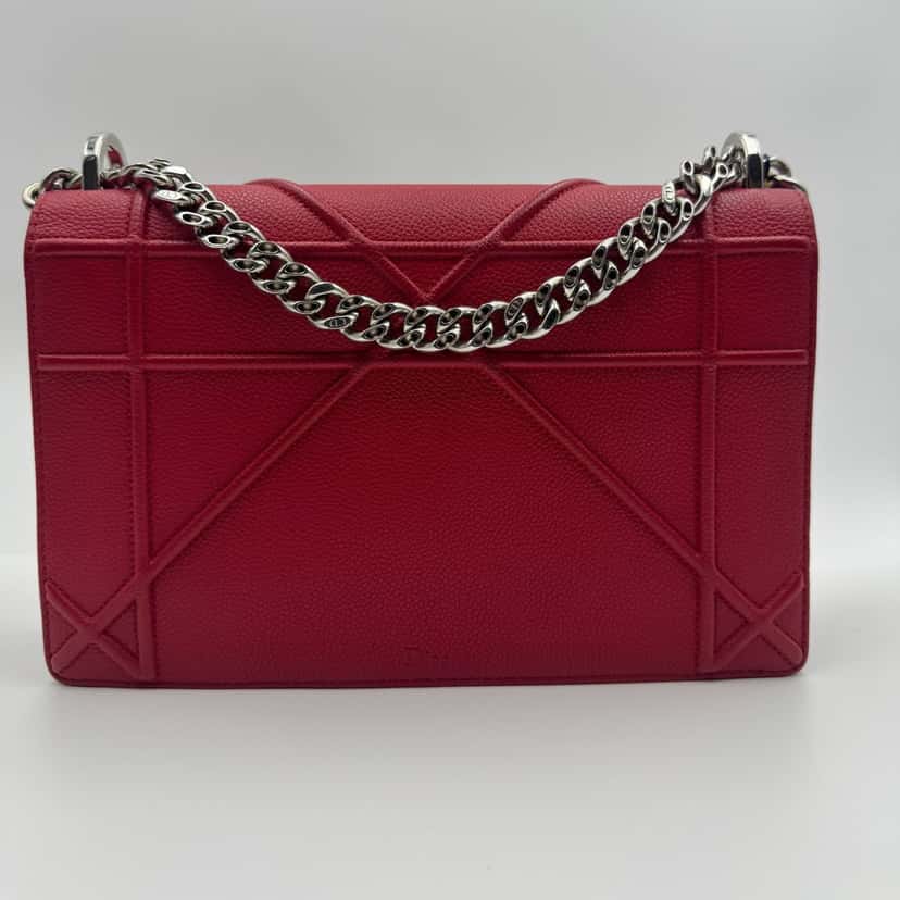 Dior Diorama Red Leather Good condition - Back View