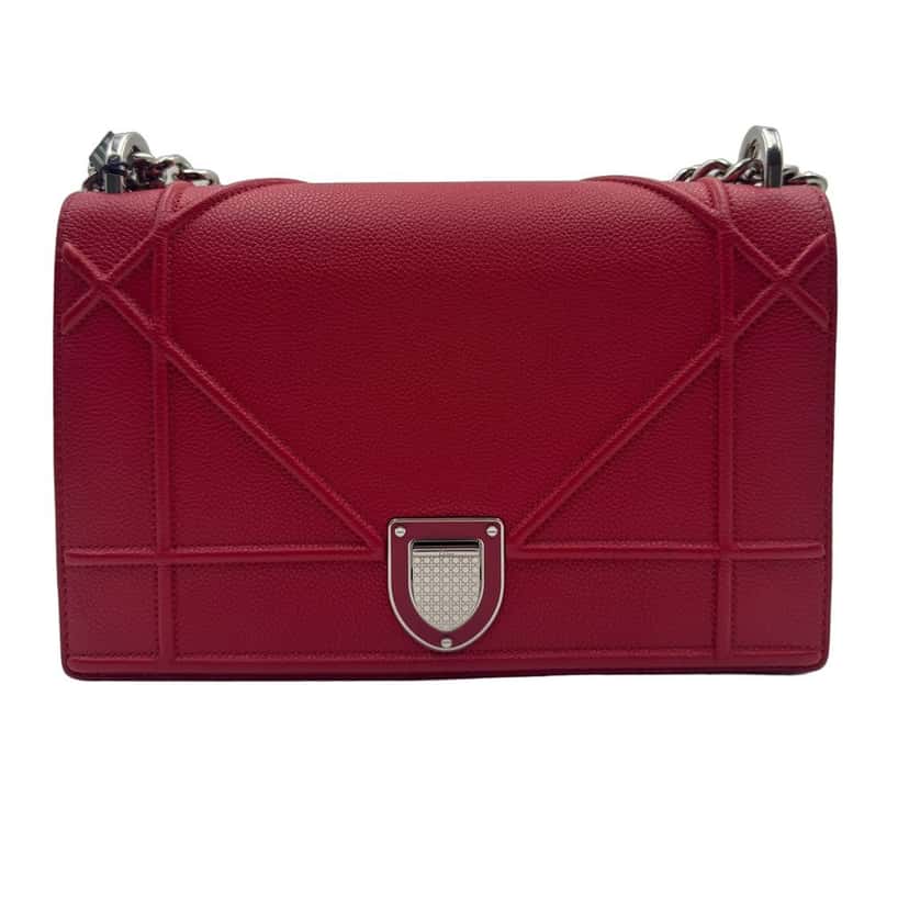 Dior Diorama Red Leather Good condition - Front View