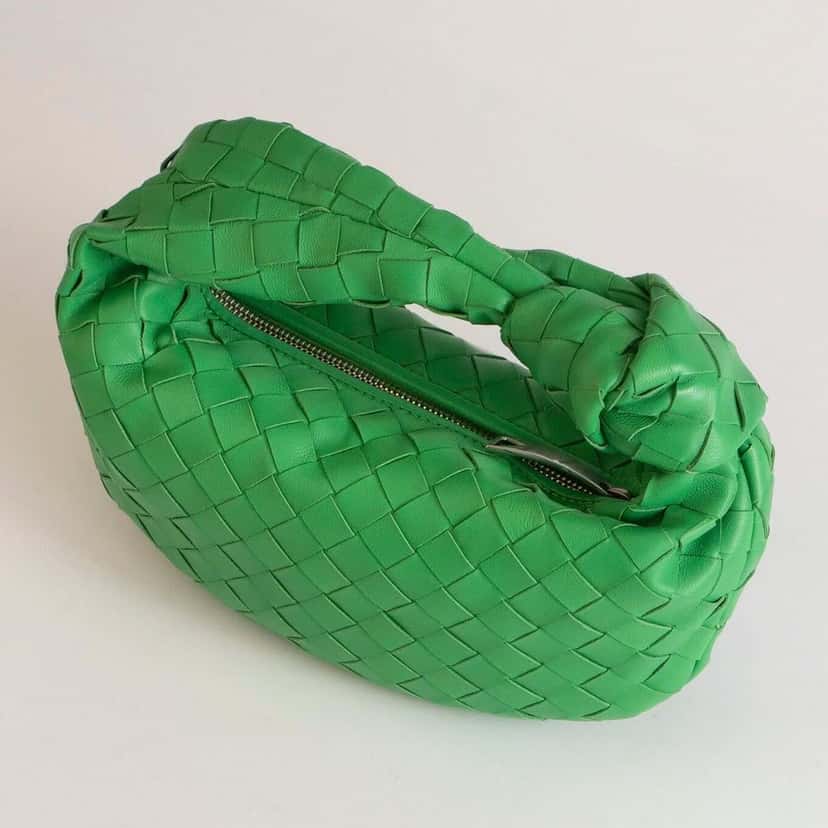 Bottega Veneta Jodie Green Silver Never worn - Back View