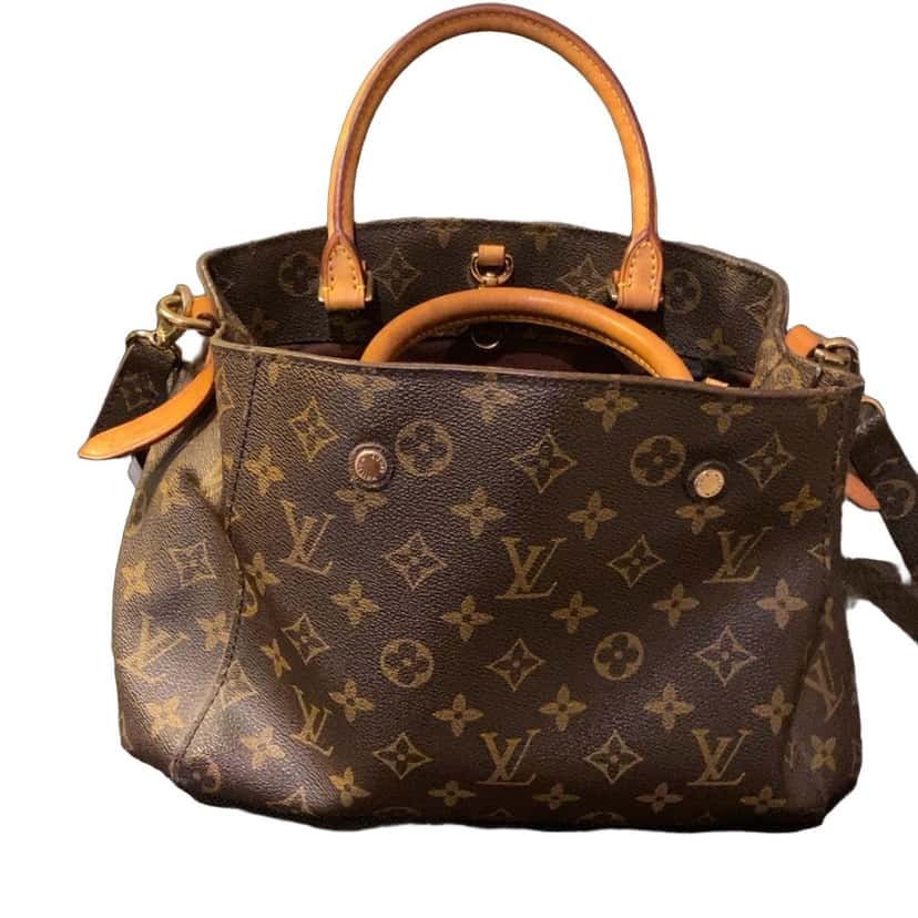 Louis Vuitton Monogram Montaigne MM Brown Canvas Very good condition - Front View