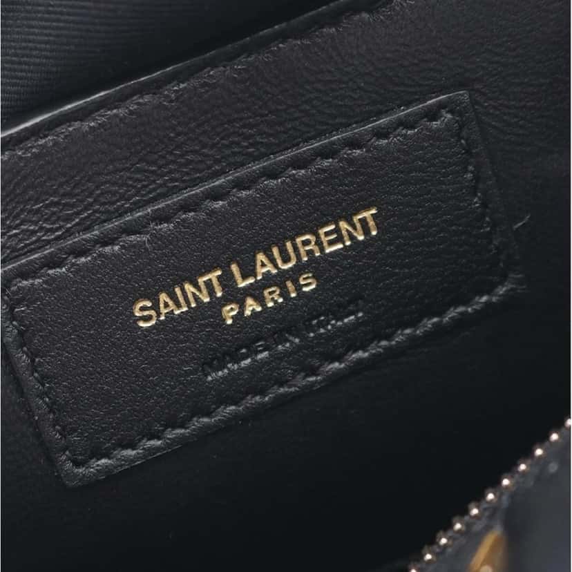 Saint Laurent Saint Laurent Tube Sade Black Leather Never worn, with tag - Model View
