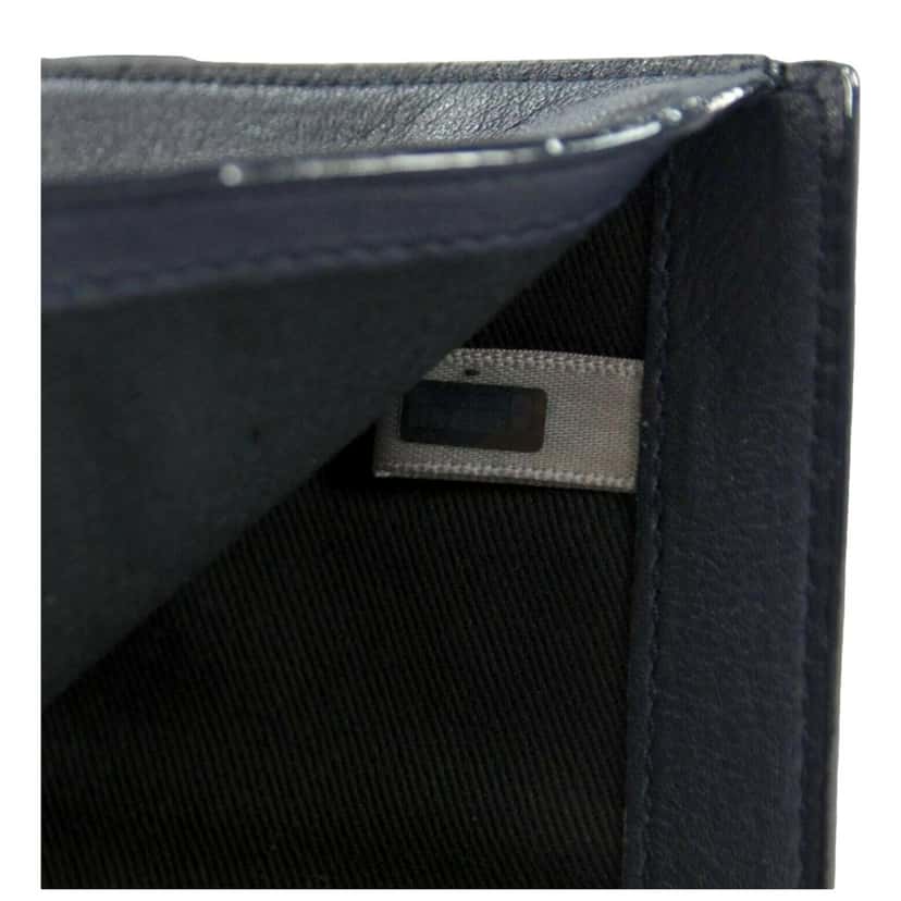 Jimmy Choo Jimmy Choo Cheri Dark Blue Leather Trifold Walllet Blue Leather Never worn - Box View