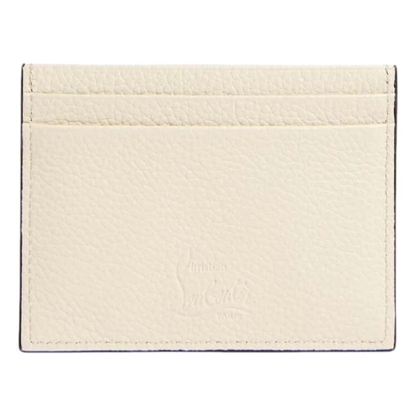 Christian Louboutin Christian Louboutin Kios Loubisky Spike Snow Leather Card Holder Beige Leather Never worn - Inside View