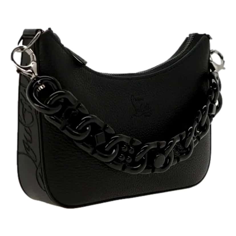 Christian Louboutin Christian Louboutin Loubila Chain Black Leather Mini Shoulder Bag Black Leather Never worn - Back View