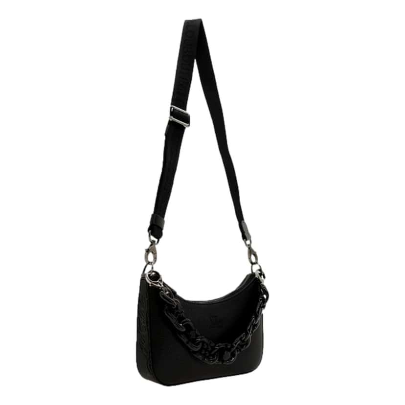 Christian Louboutin Christian Louboutin Loubila Chain Black Leather Mini Shoulder Bag Black Leather Never worn - Box View