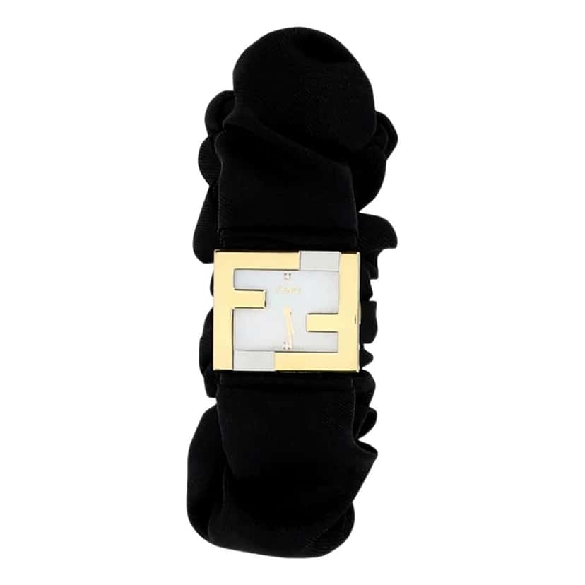 Fendi Fendi Fendimania Baguette Black Nylon Timepiece Watch Black Never worn - Inside View