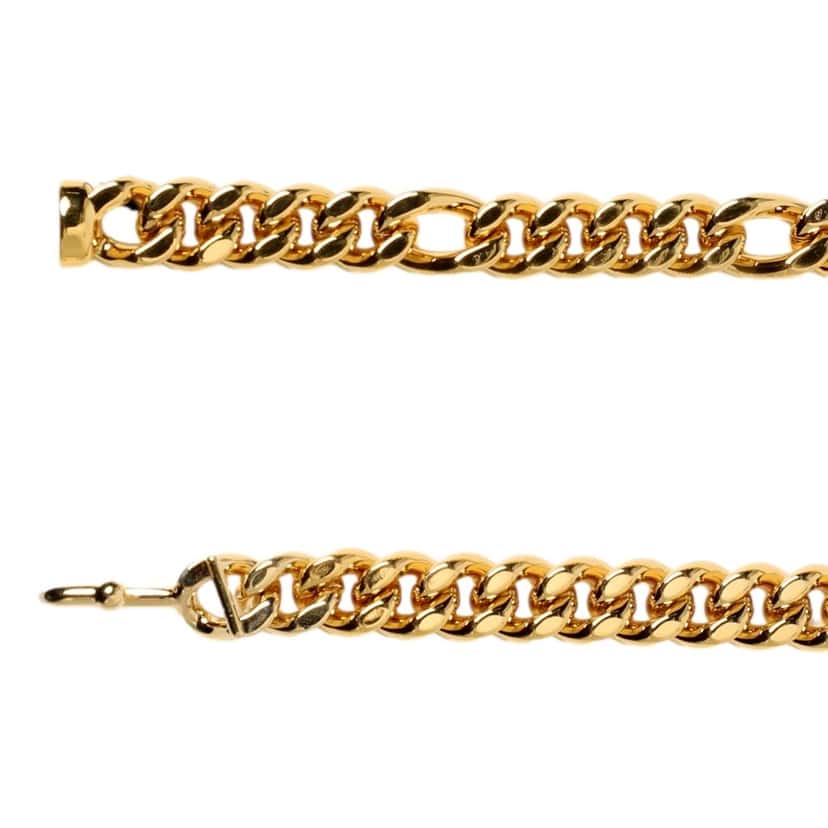 Fendi Fendi Lettering Gold Chain Statement Belt Size 65 Gold Never worn - Inside View