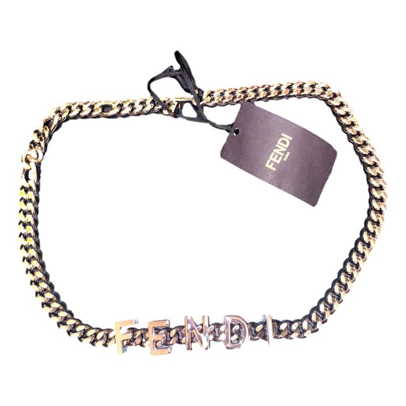 Fendi Fendi Lettering Silver Chain Statement Belt Size 65 Other Never worn - Inside View
