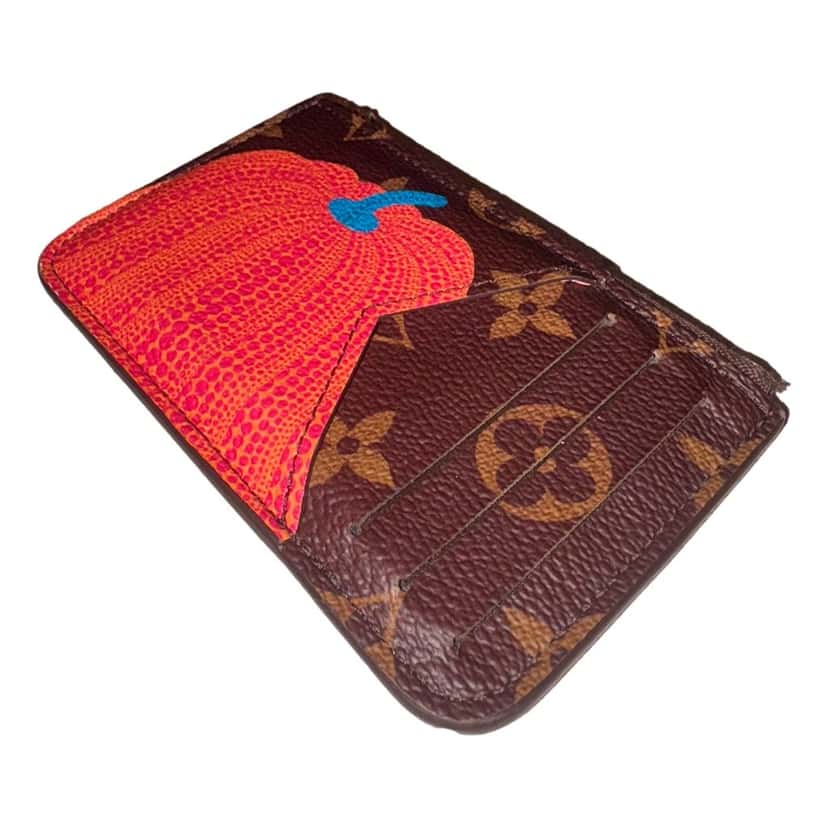 Louis Vuitton Louis Vuitton x YK Monogram Kusama Pumpkin Zipped Romy Card Holder Brown Leather Good condition - Inside View