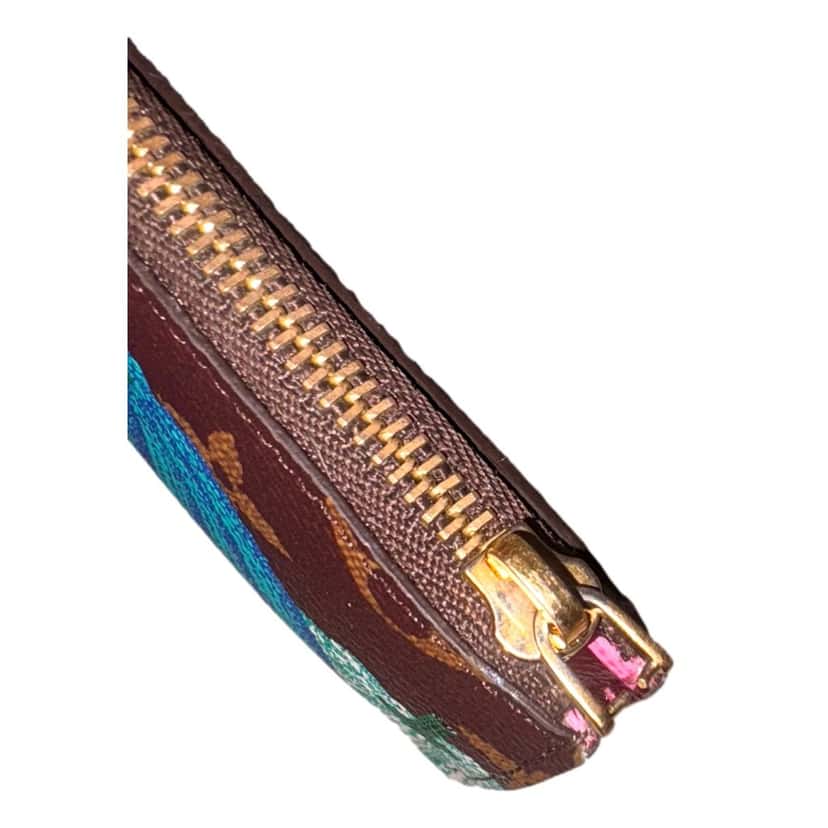 Louis Vuitton Louis Vuitton x YK Monogram Kusama Pumpkin Zipped Romy Card Holder Brown Leather Good condition - Box View