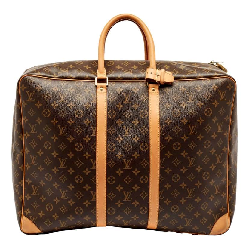 Louis Vuitton Louis Vuitton Sirius 55 Suitcase Classic Monogram Canvas Leather Travel Bag Brown Leather Good condition - Front View