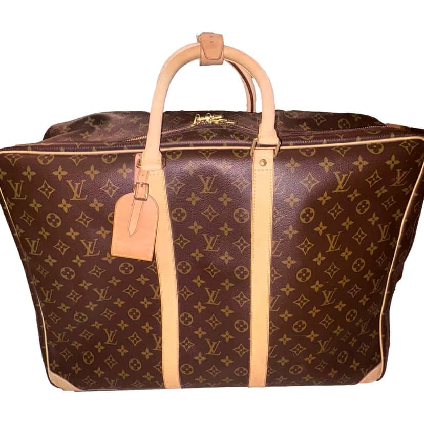 Louis Vuitton Louis Vuitton Sirius 55 Suitcase Classic Monogram Canvas Leather Travel Bag Brown Leather Good condition - Inside View