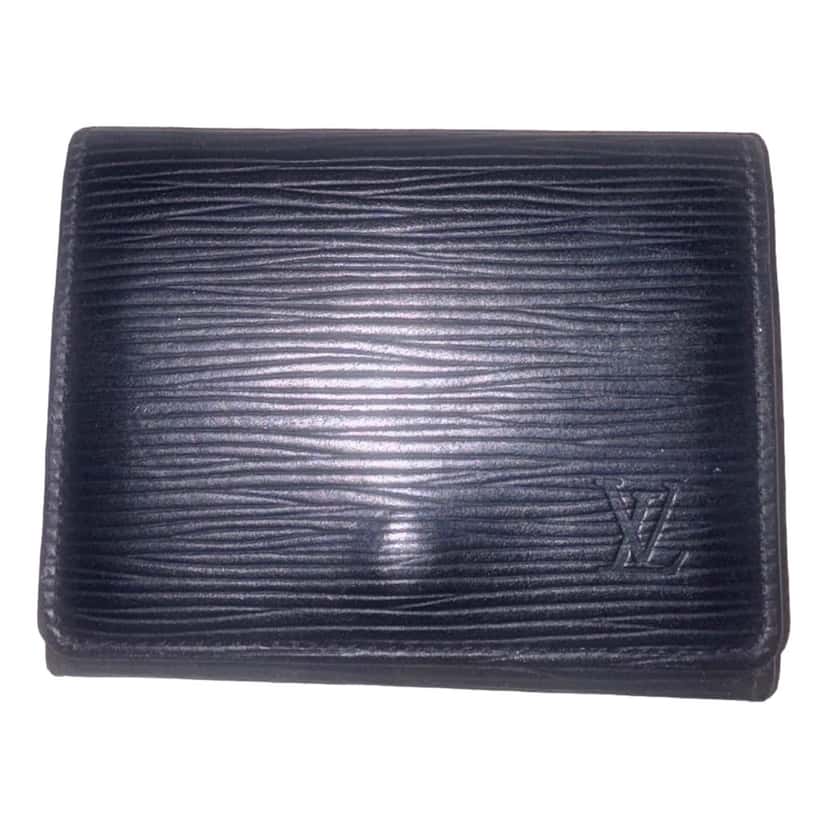 Louis Vuitton Louis Vuitton Envelope Carte de Visite Black Epi Leather Black Leather Good condition - Model View