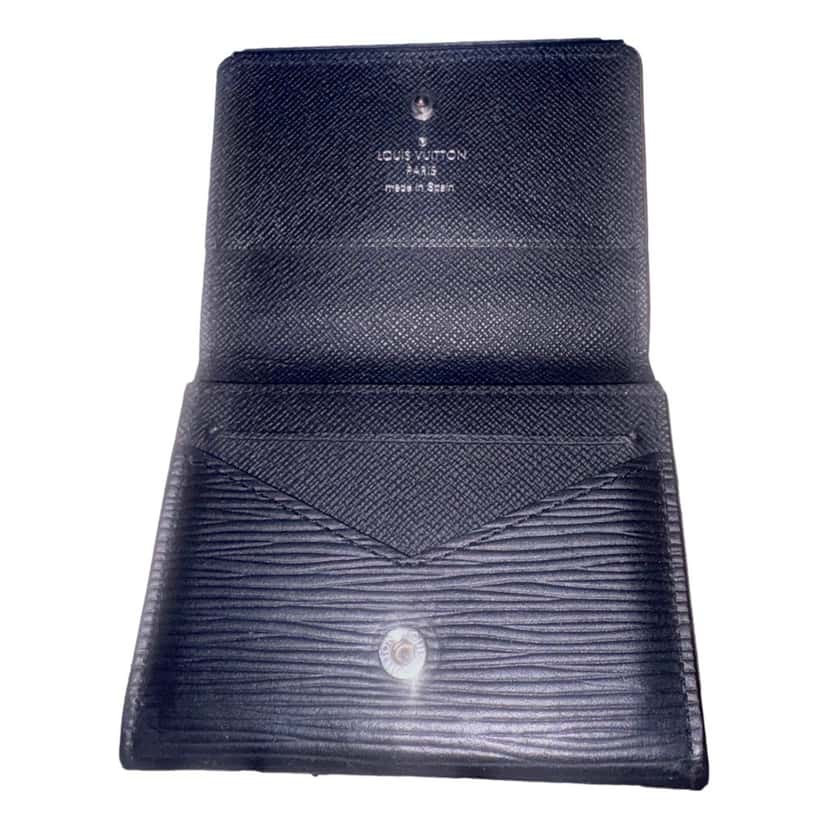 Louis Vuitton Louis Vuitton Envelope Carte de Visite Black Epi Leather Black Leather Good condition - Box View