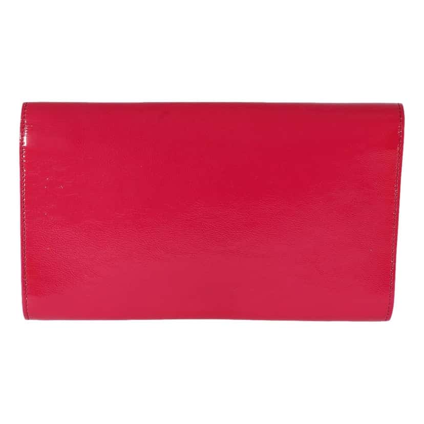 Saint Laurent Yves Saint Laurent Belle de Jour Pink Patent Leather Clutch Pink Leather Good condition - Inside View