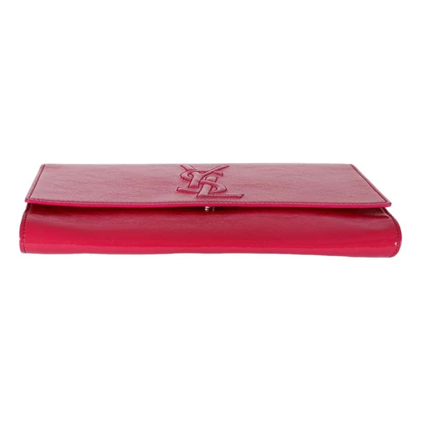 Saint Laurent Yves Saint Laurent Belle de Jour Pink Patent Leather Clutch Pink Leather Good condition - Model View