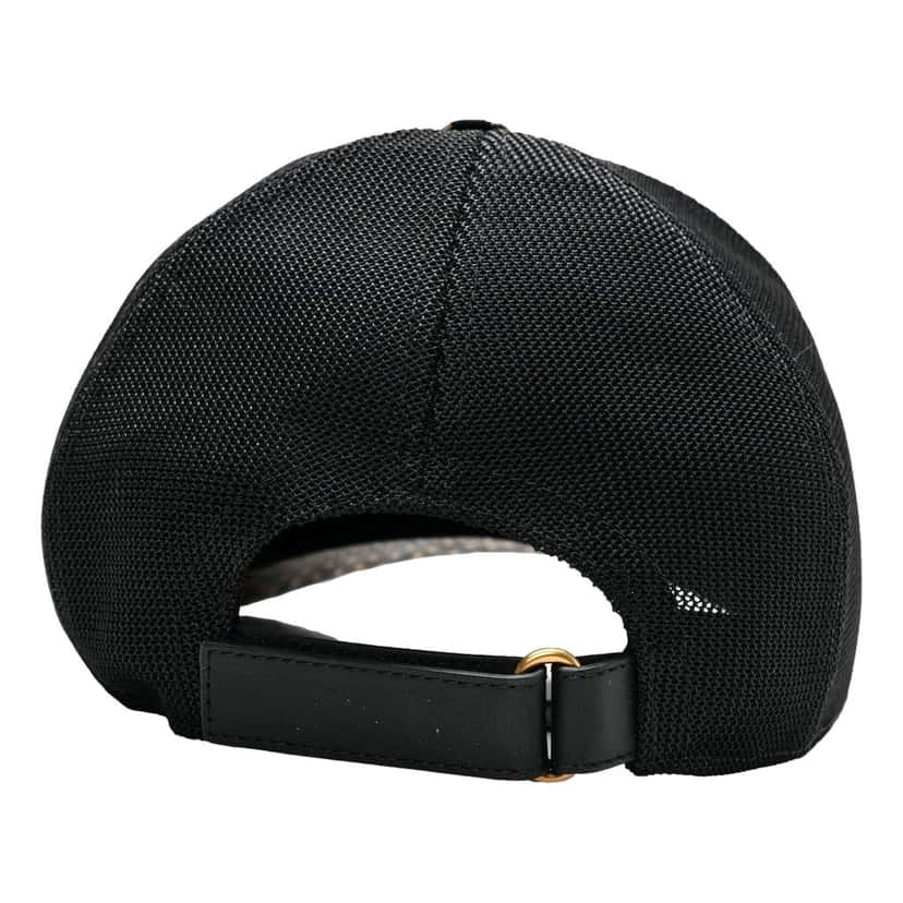 Gucci Gucci x Sega Guccy Stars Black Gold Leather Hat Black Leather Good condition - Inside View