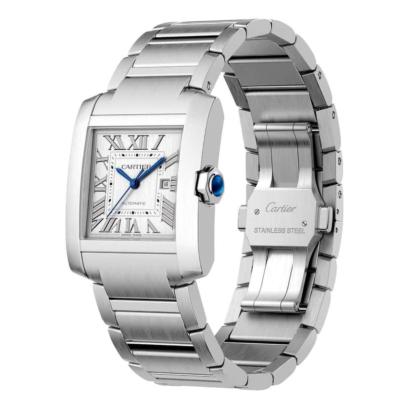 Cartier Cartier Tank Francaise Automatic 36.7mm Stainless Steel Watch Large Model Other Good condition - Back View