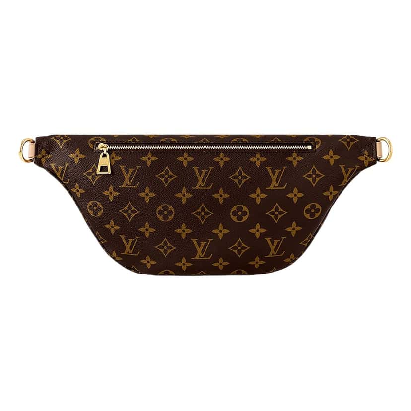 Louis Vuitton Louis Vuitton High Rise Bumbag Classic Monogram Leather Trim Brown Leather Good condition - Inside View