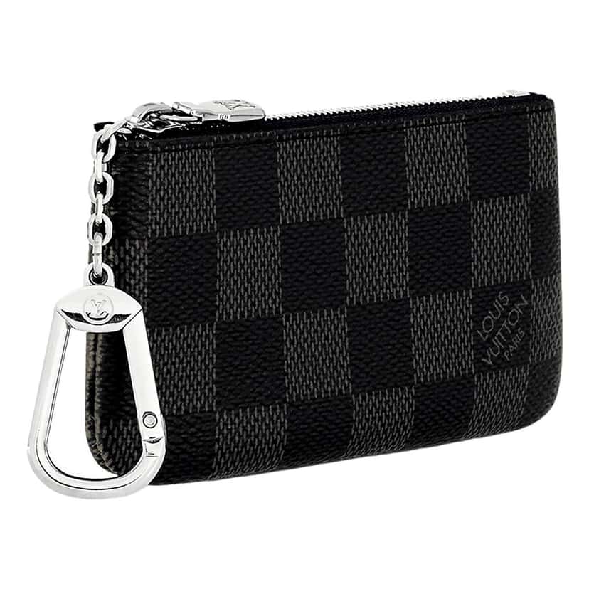 Louis Vuitton Louis Vuitton Key Pouch Damier Graphite Canvas Black Leather Good condition - Model View