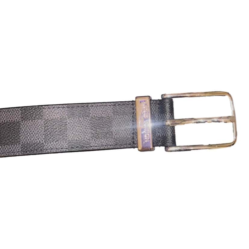 Louis Vuitton Louis Vuitton Pont Neuf 35mm Belt Damier Graphite Canvas 95 Grey Canvas Good condition - Inside View