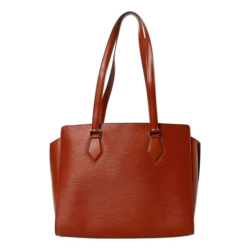 Louis Vuitton Louis Vuitton Duplex Shoulder Bag Tote in Kenyan Fawn Epi Leather Brown Leather Good condition - Front View
