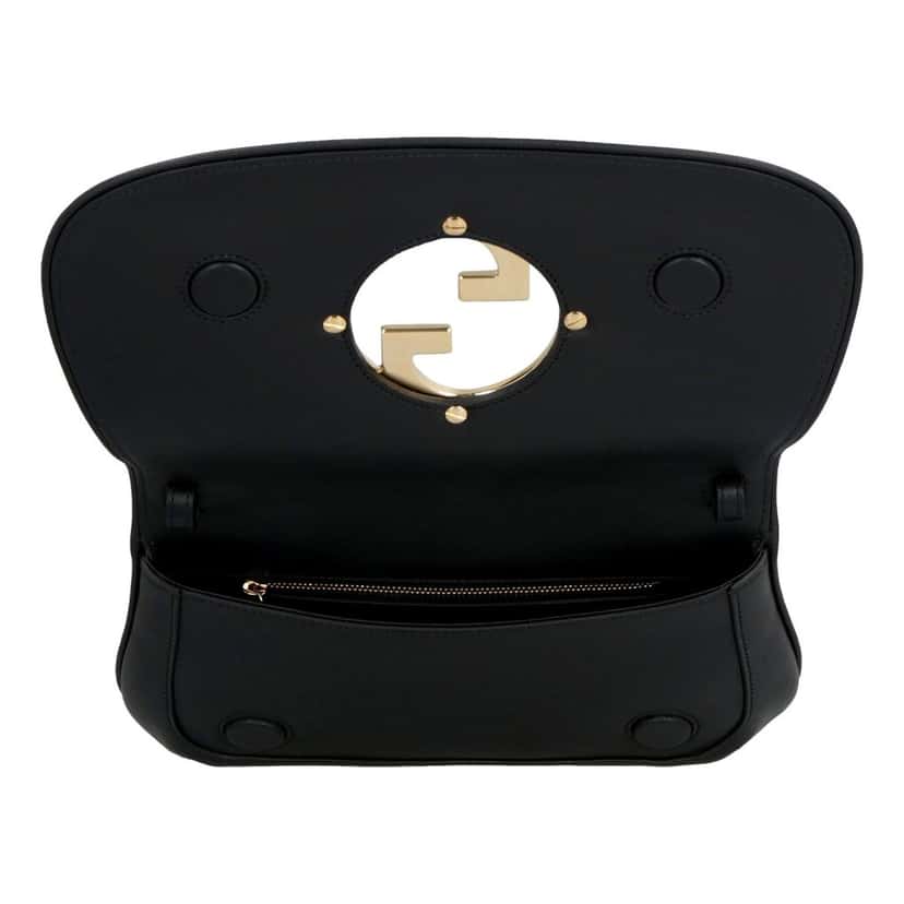 Gucci Gucci Blondie Soft Calfskin Leather Black Shoulder Bag Black Leather Good condition - Model View