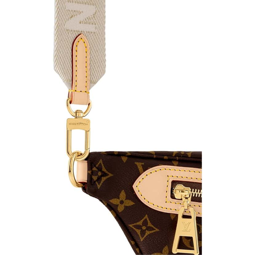 Louis Vuitton Louis Vuitton High Rise Bumbag Classic Monogram Leather Trim Red Leather Good condition - Box View