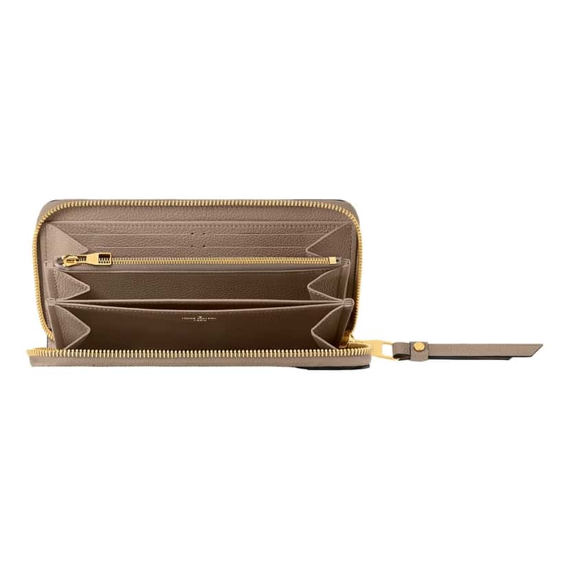 Louis Vuitton Louis Vuitton Zippy Empreinte Embossed Leather Wallet in Turtledove Gray Grey Leather Good condition - Inside View