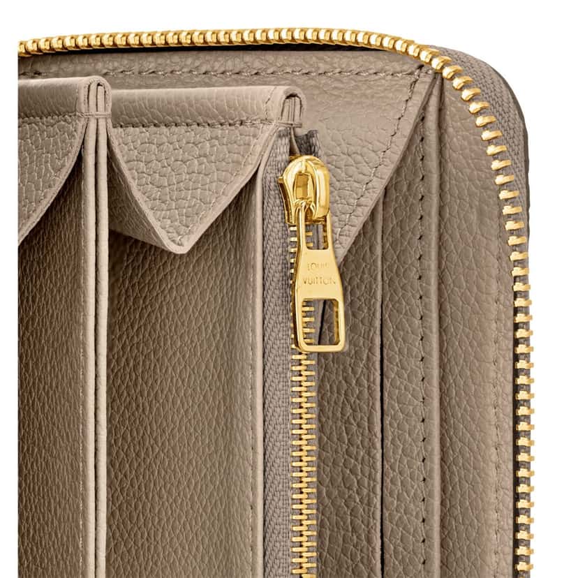 Louis Vuitton Louis Vuitton Zippy Empreinte Embossed Leather Wallet in Turtledove Gray Grey Leather Good condition - Model View