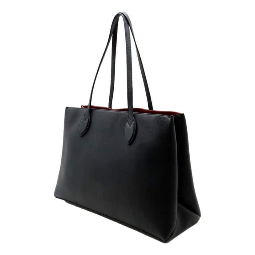 Louis Vuitton Louis Vuitton Lockme Shopper Tote Grained Leather Noir Black with Gold Hardware Black Leather Good condition - Back View