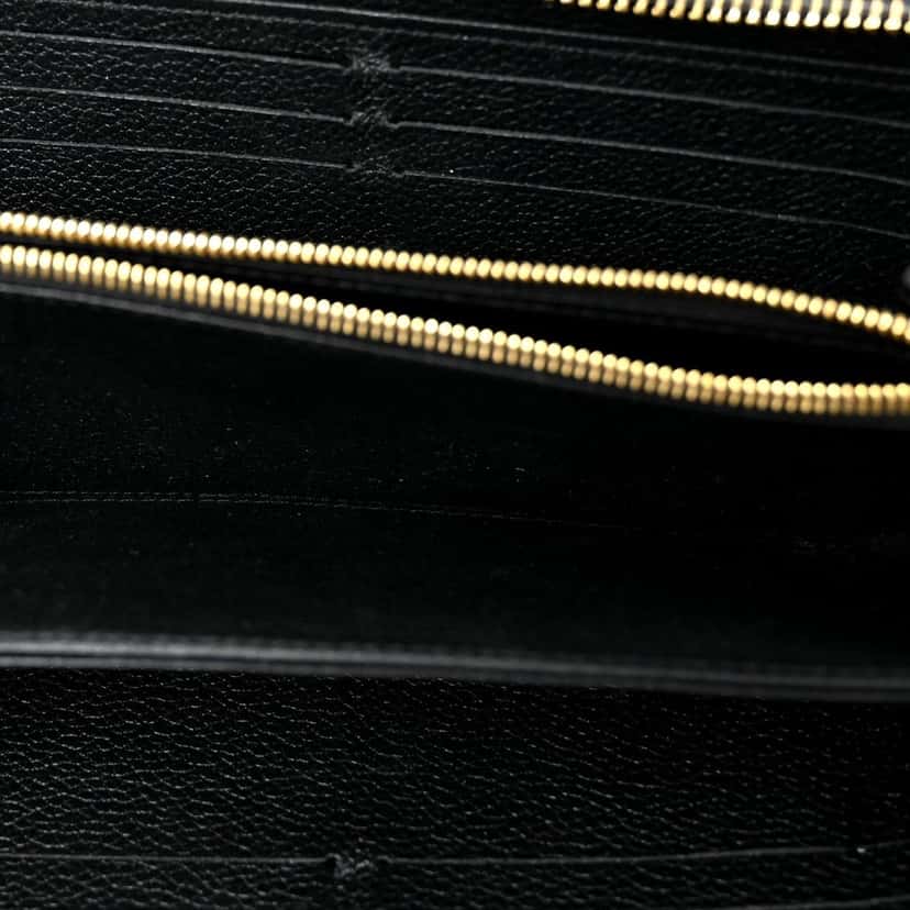 Louis Vuitton Louis Vuitton Zippy Empreinte Embossed Leather Wallet in Noir Black Black Leather Good condition - Model View