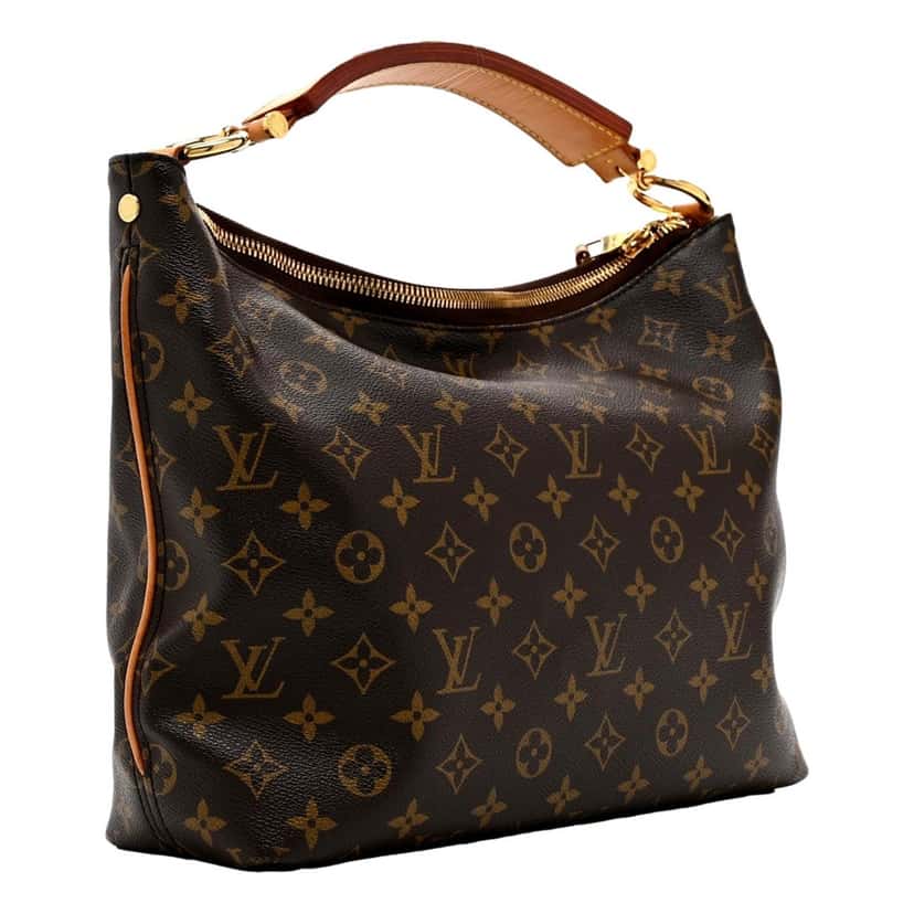 Louis Vuitton Louis Vuitton Sully Handbag in Monogram Canvas Brown Leather Good condition - Back View
