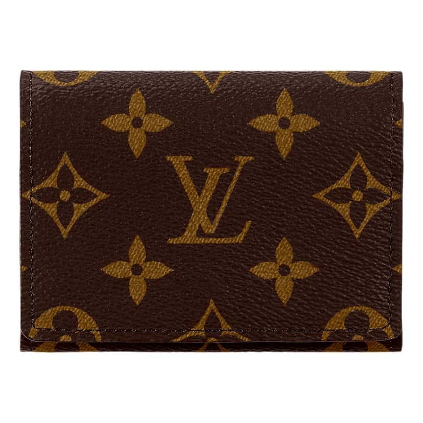 Louis Vuitton Louis Vuitton Monogram Slim Card Holder Wallet Blue and Silver Brown Canvas Good condition - Inside View