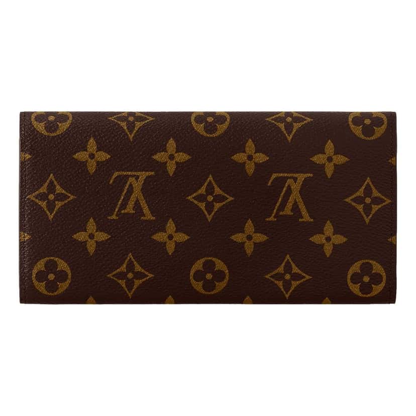 Louis Vuitton Louis Vuitton Emilie Wallet Monogram Canvas in Rose Ballerine Brown Leather Good condition - Inside View
