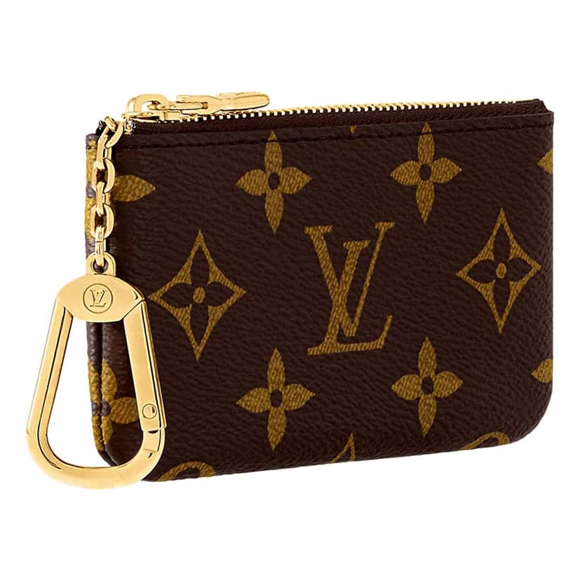 Louis Vuitton Louis Vuitton Monogram Coated Canvas Key Pouch Brown Brown Canvas Good condition - Inside View