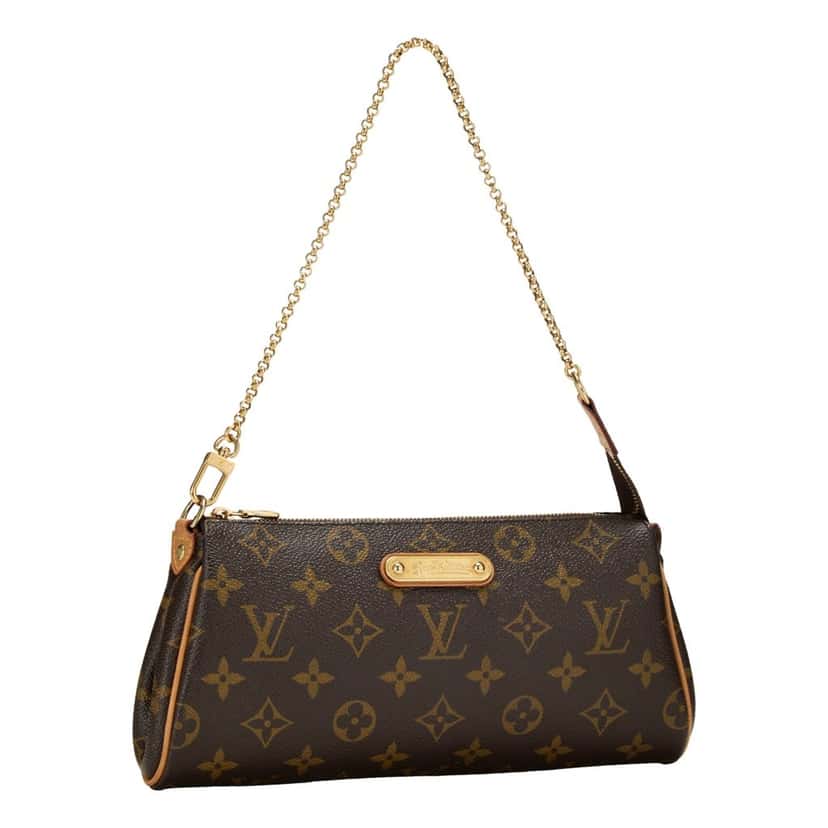 Louis Vuitton Louis Vuitton Eva Monogram Canvas Shoulder Bag Brown Leather Good condition - Front View