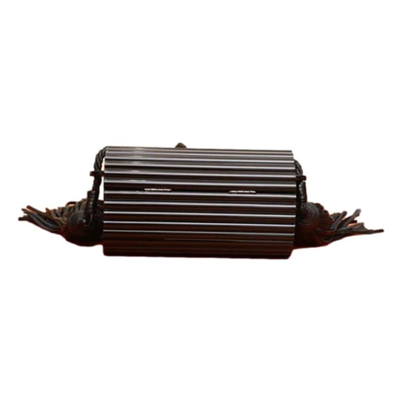 Saint Laurent Saint Laurent Black Plexiglass Minaudiere Opium Box Bag Black Leather Good condition - Box View