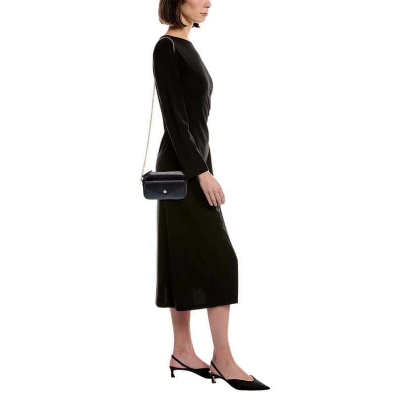 Gucci Gucci Gilbert Black Guccissima Leather Double Zip Camera Crossbody Bag Gold Chain Black Leather Never worn - Box View