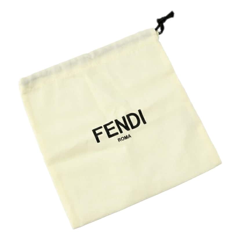 Fendi Fendi FF Denim Blue and White Canvas Leather Reversible Belt Gold Tone Buckle 95 Blue Leather Never worn - Box View