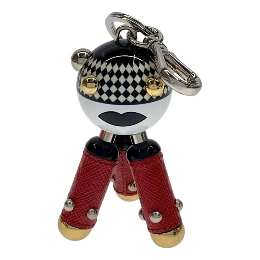 Prada Prada Pradamalia Trick Robot Disco Leather Metal Charm Red Leather Never worn - Box View