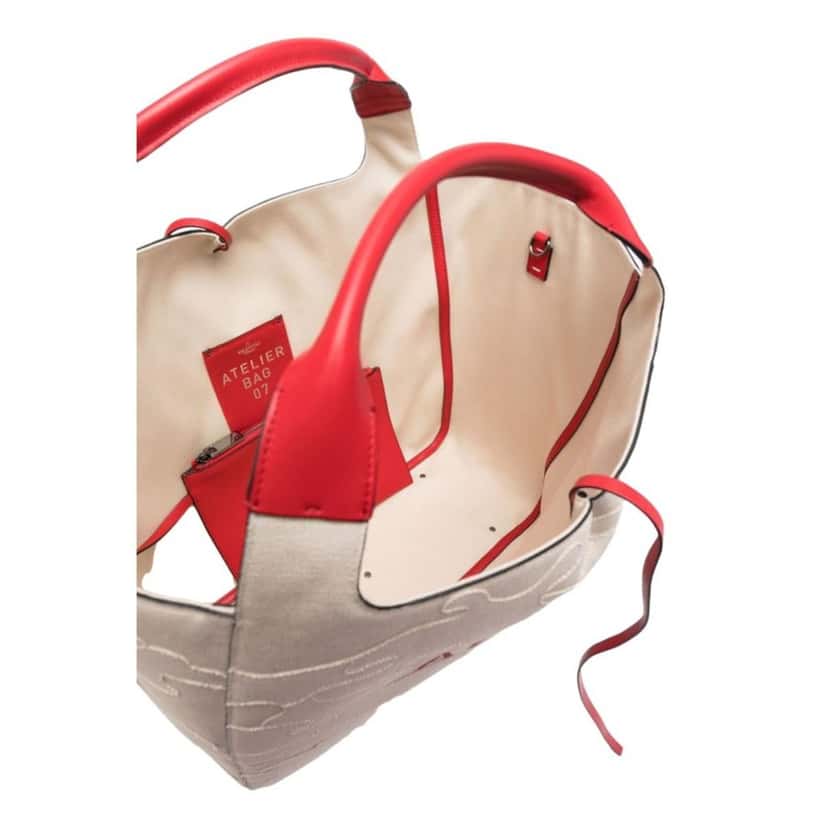 Valentino Garavani Valentino Garavani Sac Atelier 07 Edition Natural Tote Bag Beige Leather Never worn - Box View