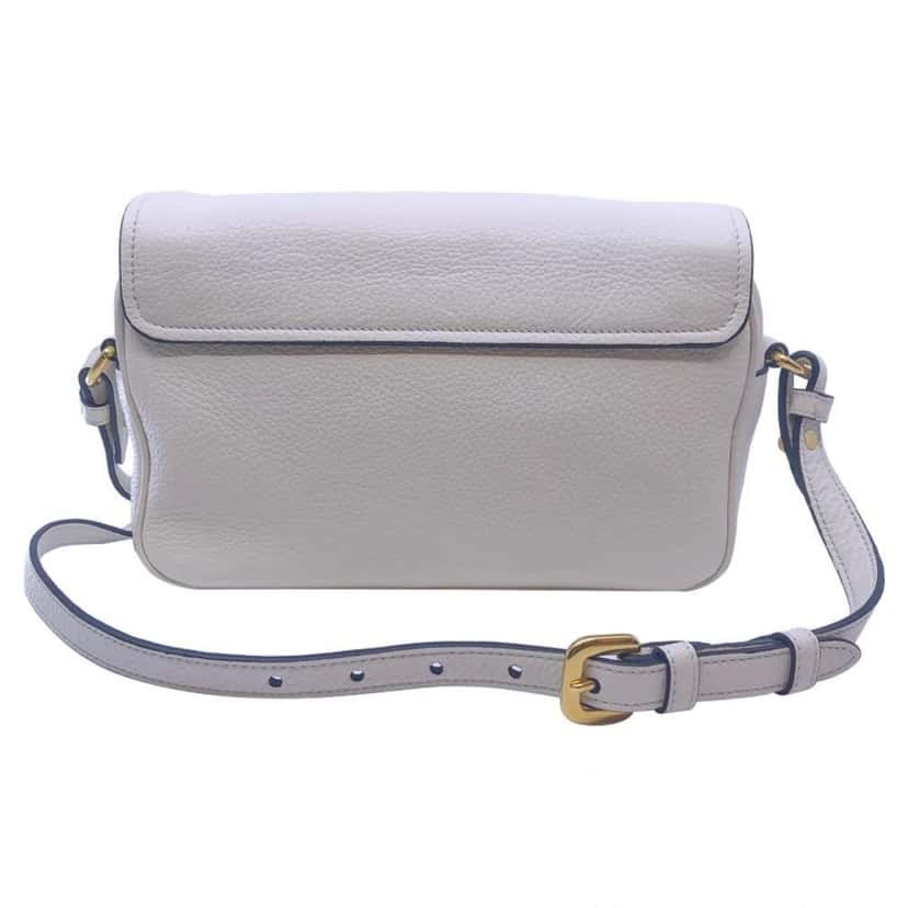 Prada Prada Flap Vitello Phenix Ivory Leather Cross Body Bag White Leather Good condition - Box View