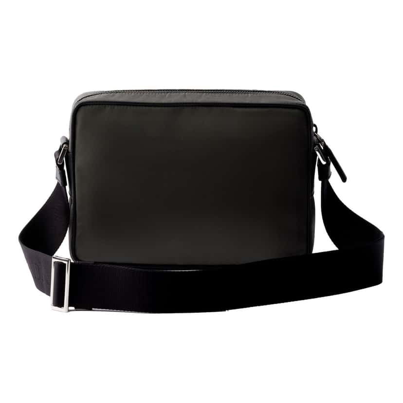 Prada Prada Re-Nylon Saffiano Leather Camera Crossbody Zip Bag in Green Green Leather Never worn - Inside View