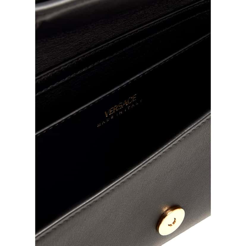 Versace Versace Medusa 95 Small Black Wallet on Chain Crossbody Bag Black Leather Never worn - Box View