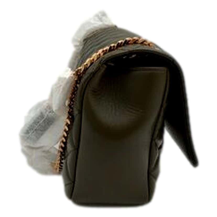 Versace Versace La Medusa Olive Green Quilted Lambskin Chain Crossbody Bag Green Leather Never worn - Inside View