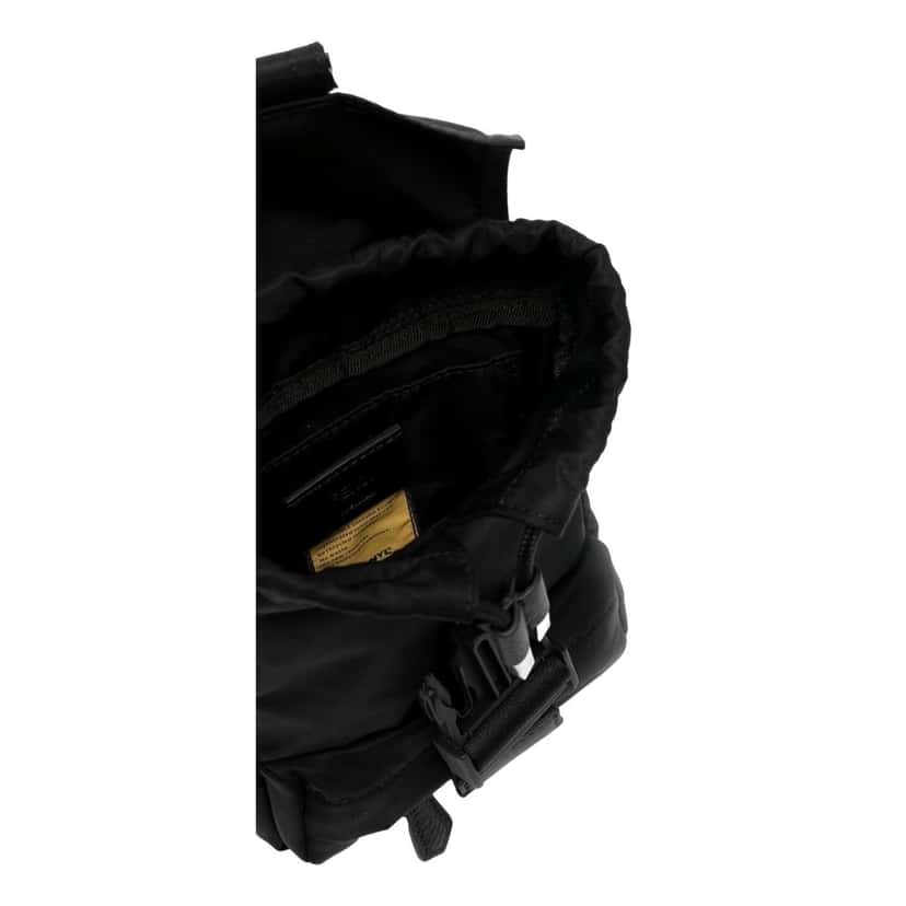 Fendi Fendi Fendiness Mini Backpack Crossbody Black Nylon FF Mesh Black Leather Never worn - Model View